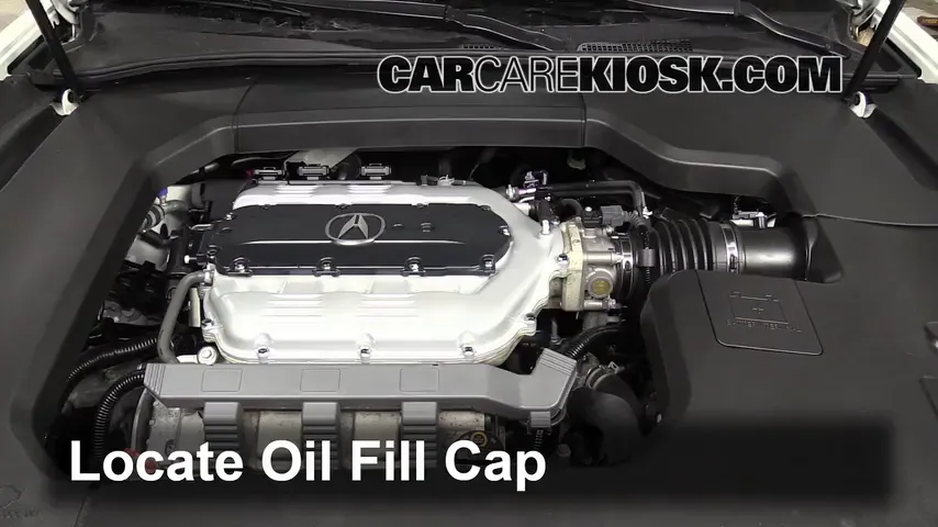 2012 Acura TL 3.5L V6 Huile Ajouter de l'huile